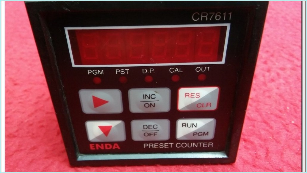 ENDA CR7611 PRESET COUNTER 6 HANELİ ÖNCEDEN AYARLANMIŞ SAYAÇ